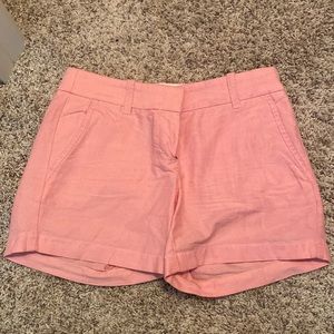 J Crew pink chino shorts